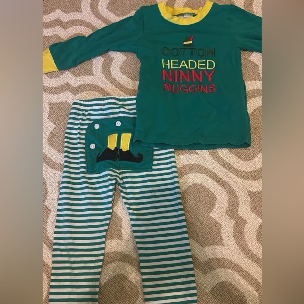 Elf Christmas pajama set toddler - size 24M